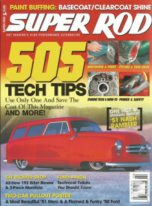 SUPER ROD 2004 FEB - TECH TIPS, BUFFING, Z06, 65 S/S HEMI BELVEDERE